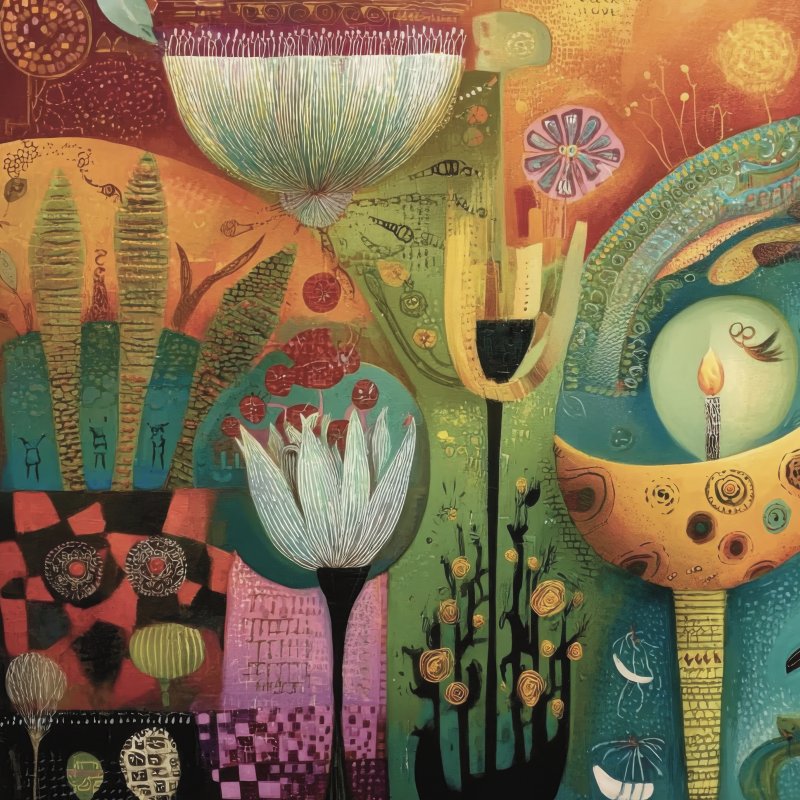Vibrant Floral Art
