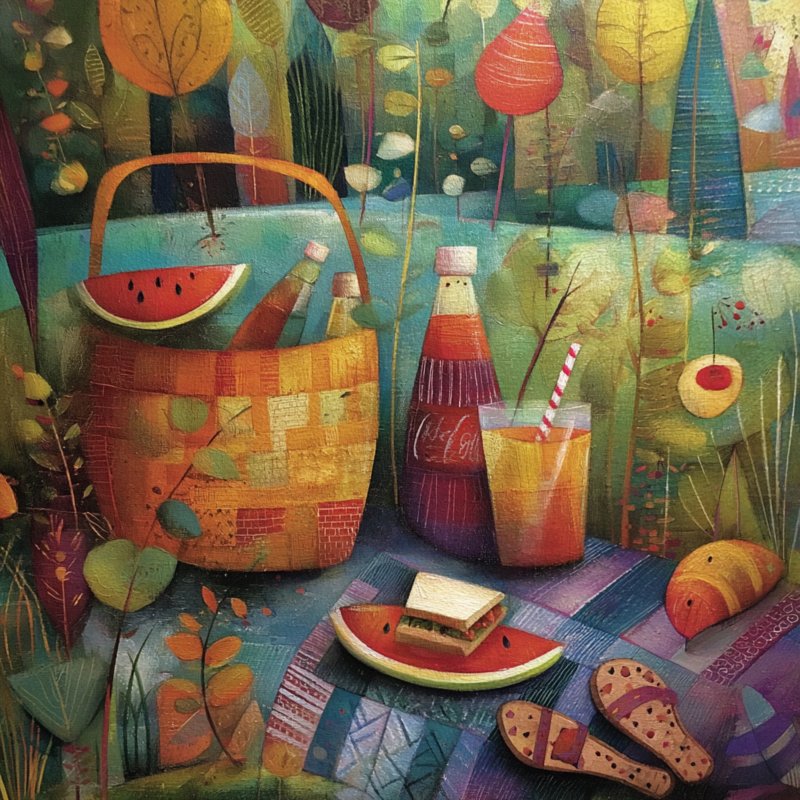 Summer Picnic Scene