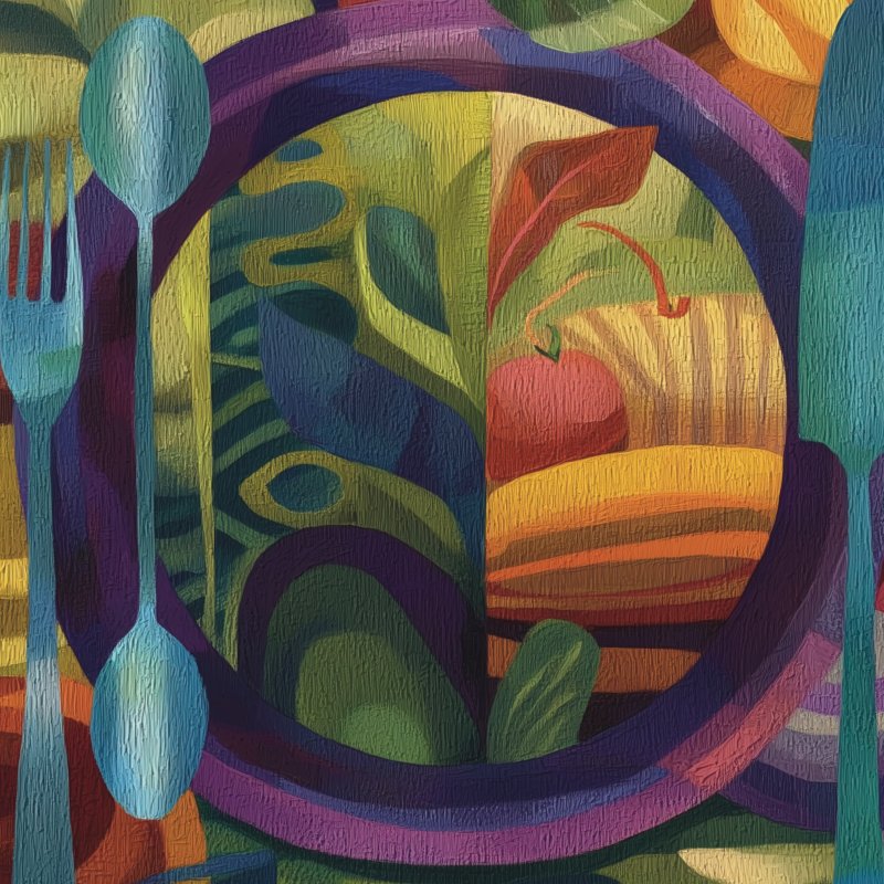 Colorful Dining Table Art